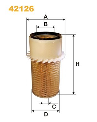 WIX FILTERS oro filtras 42126